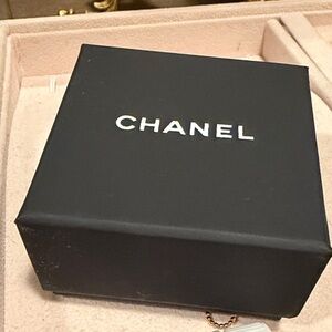 Empty Chanel Black earring Box